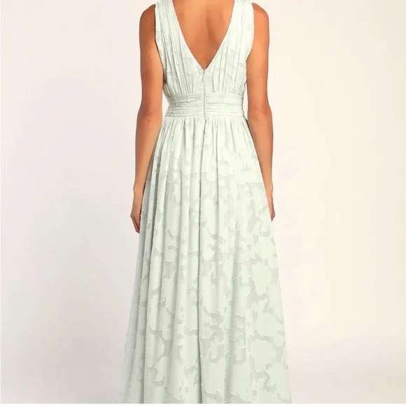 Lulus Light Green Textured Dress L NWT - Picture 2 of 11
